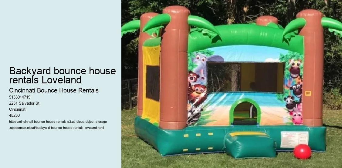 Backyard bounce house rentals Loveland