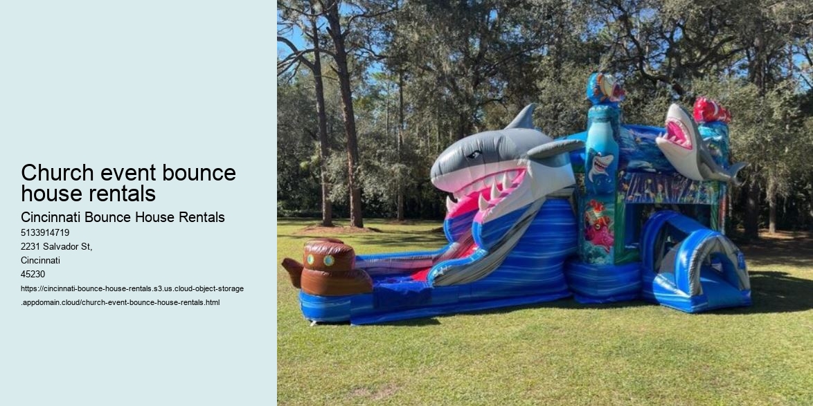 Church event bounce house rentals
