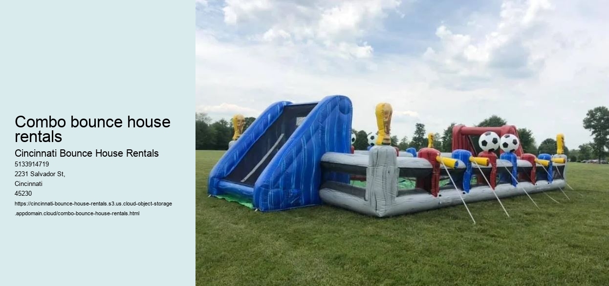 Combo bounce house rentals