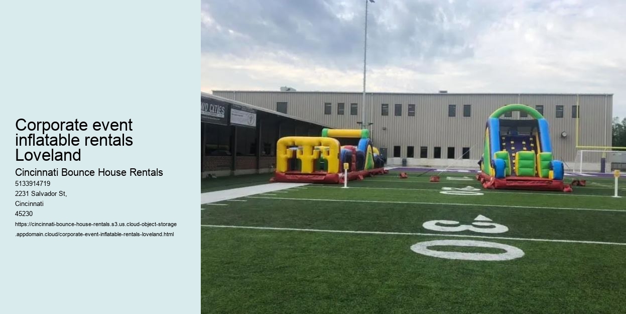 Corporate event inflatable rentals Loveland