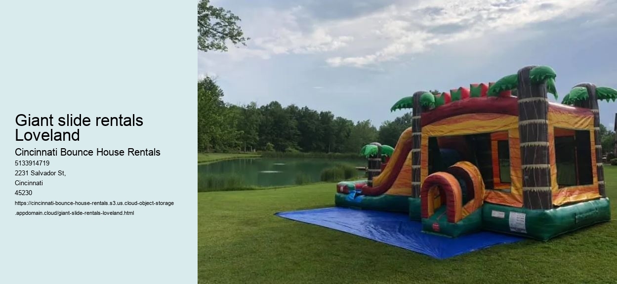 Giant slide rentals Loveland