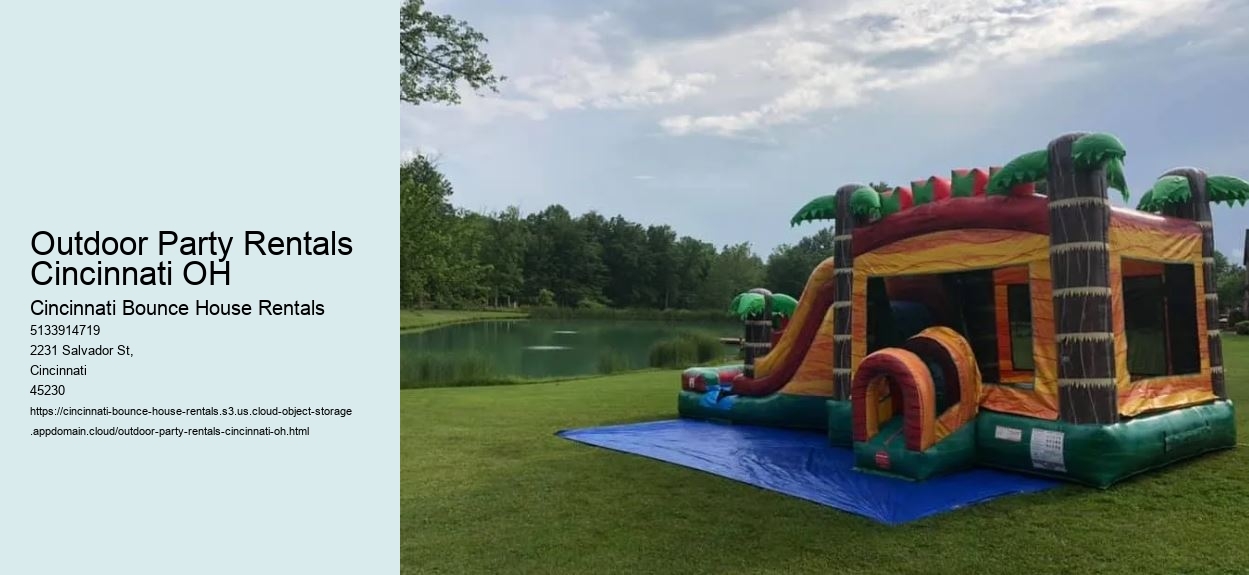 Outdoor Party Rentals Cincinnati OH