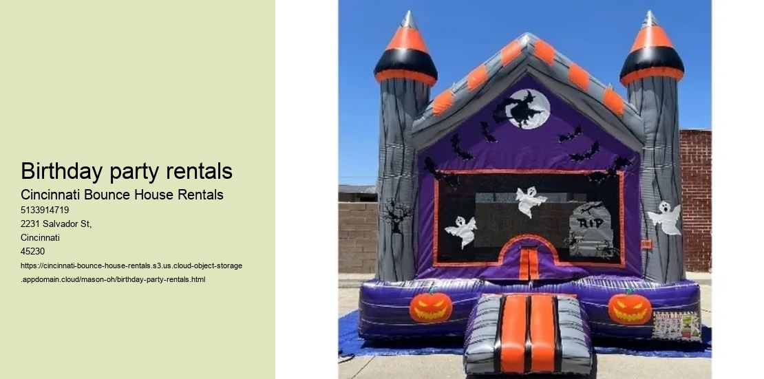 Birthday party rentals