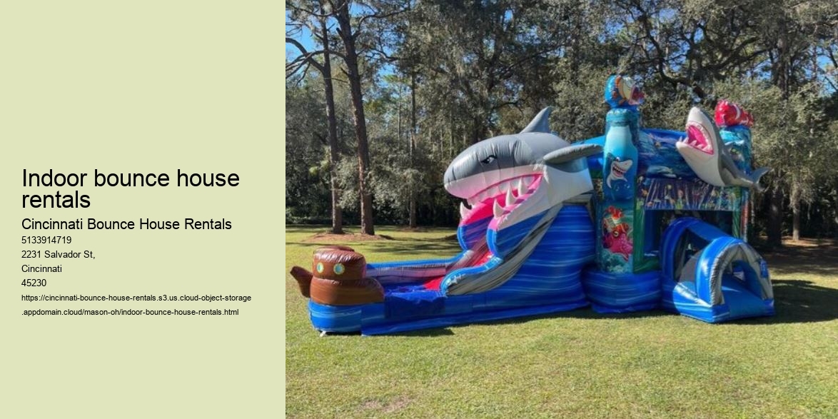 Indoor bounce house rentals