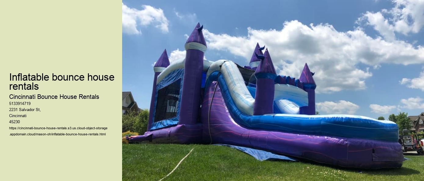 Inflatable bounce house rentals