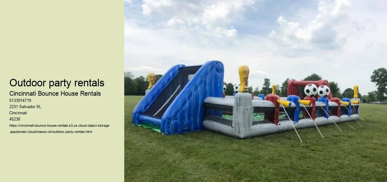 Outdoor party rentals